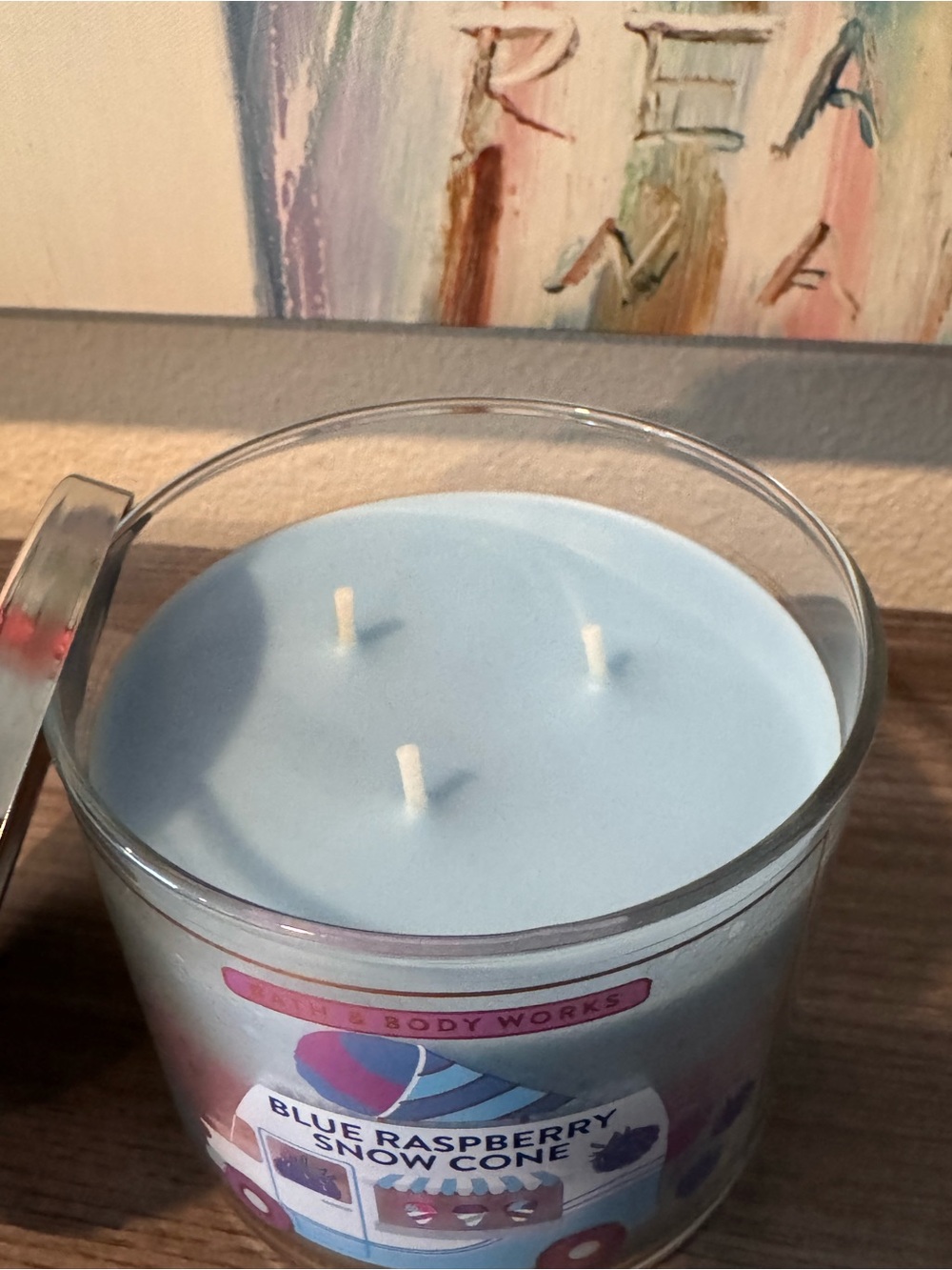Blue Raspberry Snow Cone Candle - Picture 2 of 3